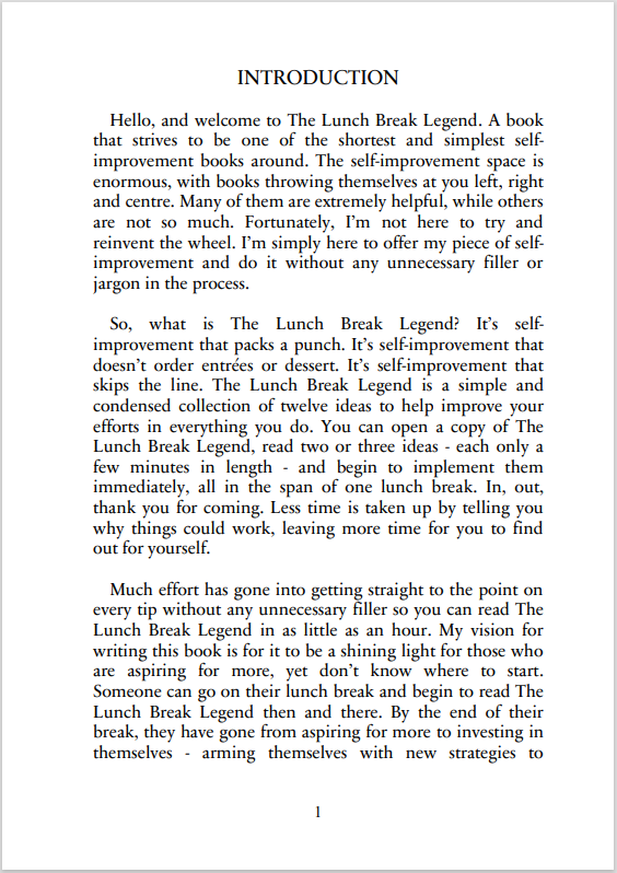 The Lunch Break Legend eBook